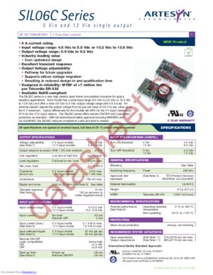 SIL06C-12SADJ-V datasheet  