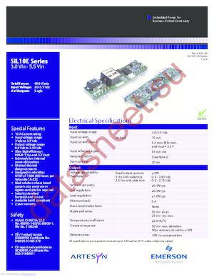 SIL10E-05S3V3-V datasheet  