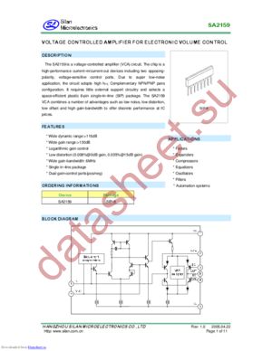 SA2159 datasheet  