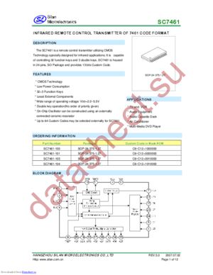 SC7461-101 datasheet  