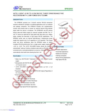 SPB3243EUCT datasheet  