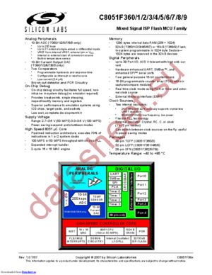 C8051F367-GM2 datasheet  