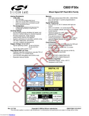 C8051F503-IM datasheet  