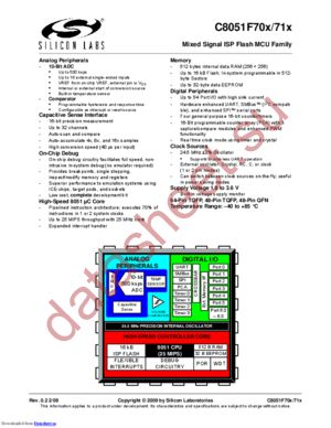 C8051F709-GQ datasheet  