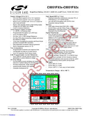 C8051F920-GM datasheet  