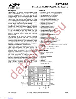 SI4734 datasheet  