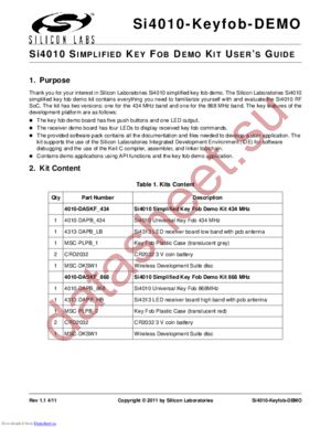 MSC-DKSW1 datasheet  