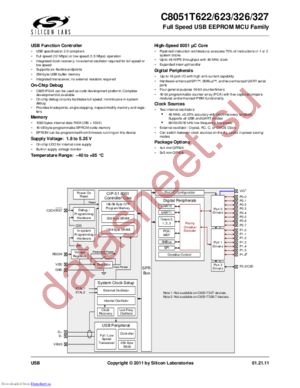 C8051T622-GMR datasheet  