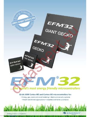 EFM32ZG110F32-QFN24 datasheet  