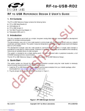 RF-TO-USB2-RD datasheet  