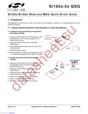 Si1020-915-A-SDK datasheet  