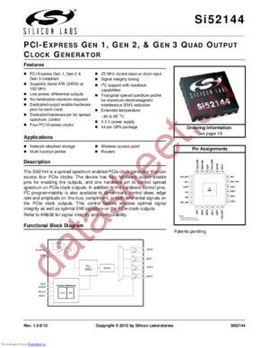 SI52144A01A-GM datasheet  