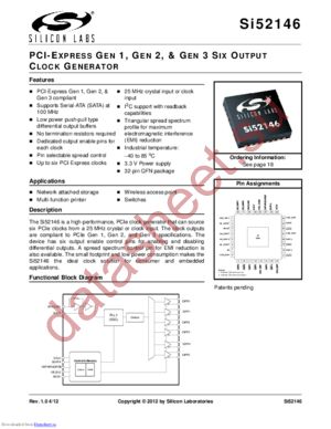 Si52146A01A-GM datasheet  