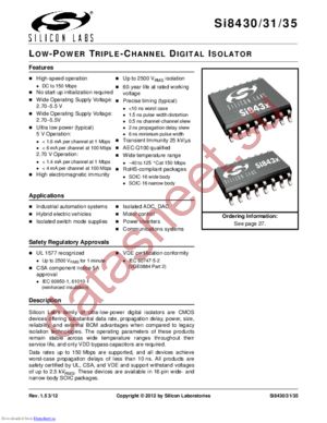 SI8430AB-C-ISR datasheet  