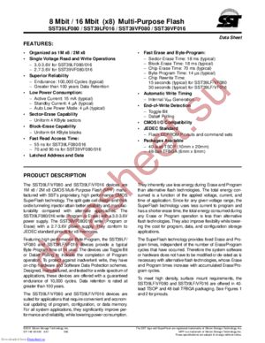 SST39LF016-90-4C-EK datasheet  