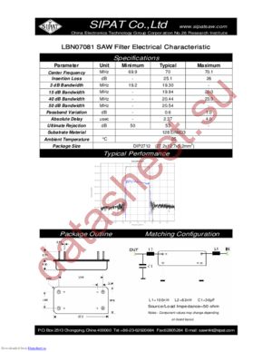 LBN12011 datasheet  