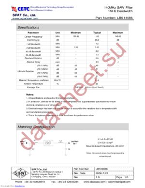 LBS14086 datasheet  