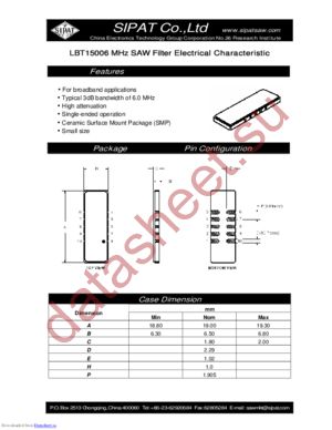 LBT15006 datasheet  