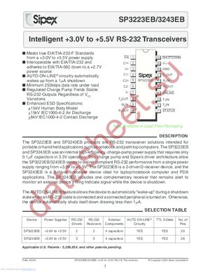 SP3223EBEALTR datasheet  