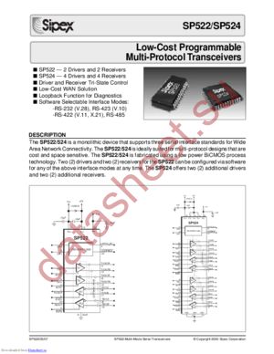 SP522CF datasheet  