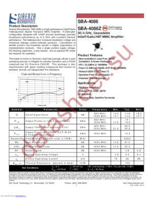 SBA-4086 datasheet  