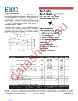 SGA-3386Z datasheet  