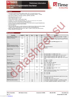 SiT8003AC-34-25E-4.00000 datasheet  