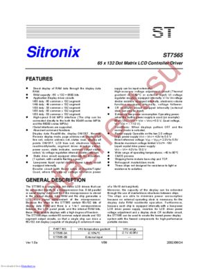 ST7565 datasheet  