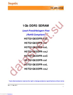 H5TQ1G63DFR-TEC datasheet  