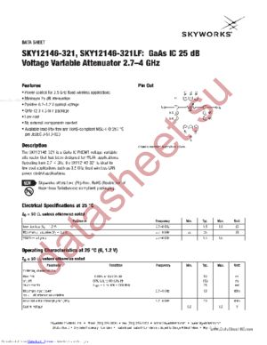 SKY12146-321LF datasheet  