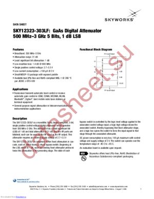 SKY12323-303LF-EVB datasheet  