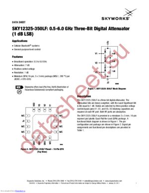 SKY12325-350LF-EVB datasheet  