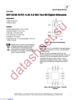SKY12338-337LF-EVB datasheet  