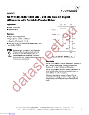 SKY12340-364LF-EVB datasheet  