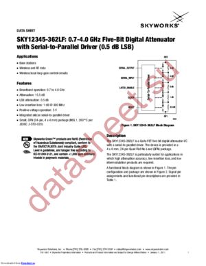 SKY12345-362LF datasheet  