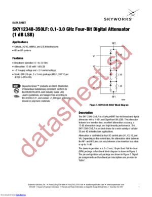 SKY12348-350LF datasheet  