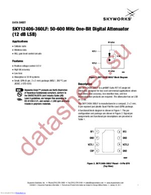 SKY12406-360LF-EVB datasheet  