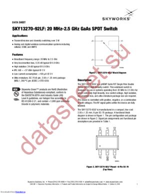 SKY13270-92LF-EVB datasheet  