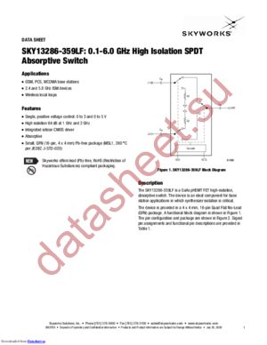 SKY13286-359LF-EVB datasheet  