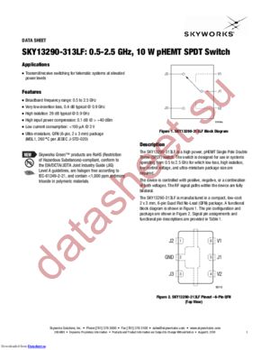 SKY13290-313LF-EVB datasheet  