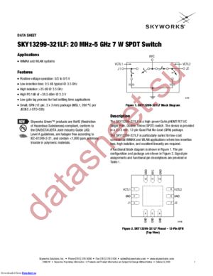 SKY13299-321LF-EVB datasheet  