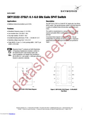 SKY13322-375LF datasheet  