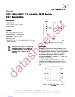 SKY13370-374LF datasheet  