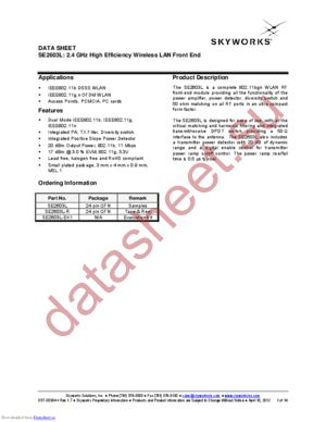 SE2603L-EK1 datasheet  