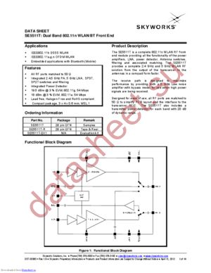 SE5511T-EK1 datasheet  