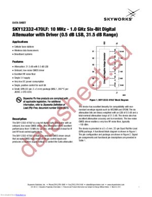 SKY12332-470LF datasheet  