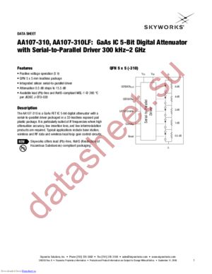 AA107-310LF datasheet  
