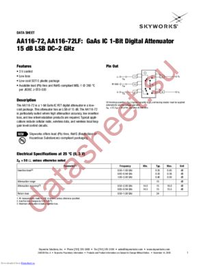 AA116-72LF datasheet  