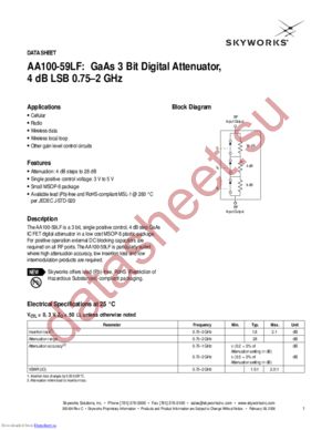 AA100-59LF datasheet  