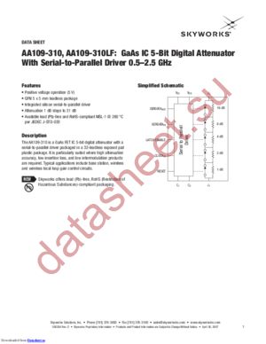 AA109-310LF datasheet  
